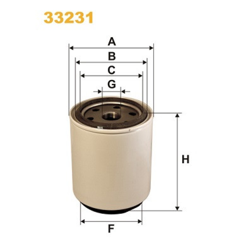Сепаратор паливний ДАФ ХФ 95/ 105 XF 105, XF 95 SCANIA 4 VOLVO R90P, 1296851 33231WIX
