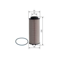 Паливний фільтр DAF CF XF105 PU 966/1X 1616361 1643080 1699168 F026402032 Bosch