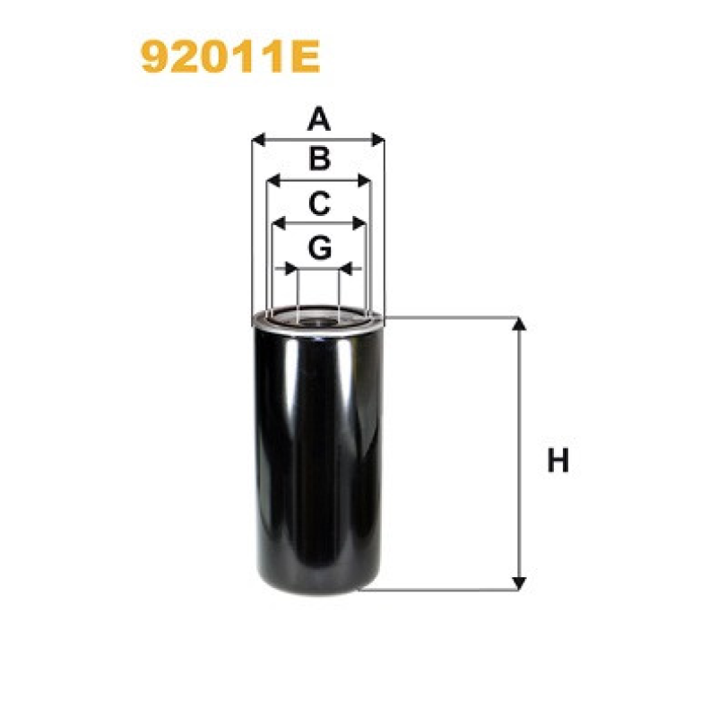 Фільтр масляний двигуна ДАФ 85 ЦФ, 95 ХФ DAF 85CF, 95XF  1310901, 1327672, (Euro 2/3) WIX 92011E