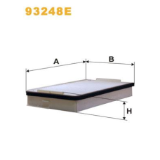 Фільтр салону DAF 65CF 75CF 85CF CF65 CF75 CF85 CU 2534 1362124 E969LI WIX 93248E