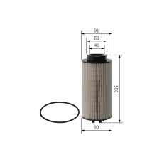 Фільтр паливний ДАФ 95 ХФ, ЦФ 85, DAF 95 XF, CF 75, CF 85, DB, XF 95 1397766 Bosch F026402033