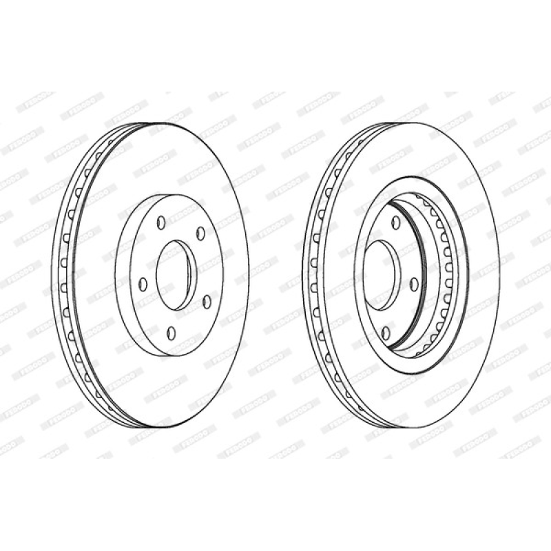 Передні гальмівні диски Ніссан / Комплект передніх гальмівних дисків Рено Кале/ Ніссан Кашкай/ Ніссан Жук