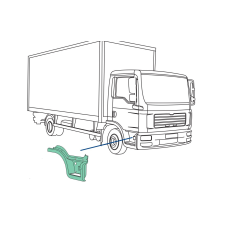 Сходинка кабіни MAN TGL/TGM права /81615100810