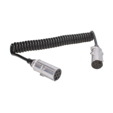 Кабель електричний спіральний тип N 24V 7 Pin TRUCKLIGHT металева вилка (мама мама)